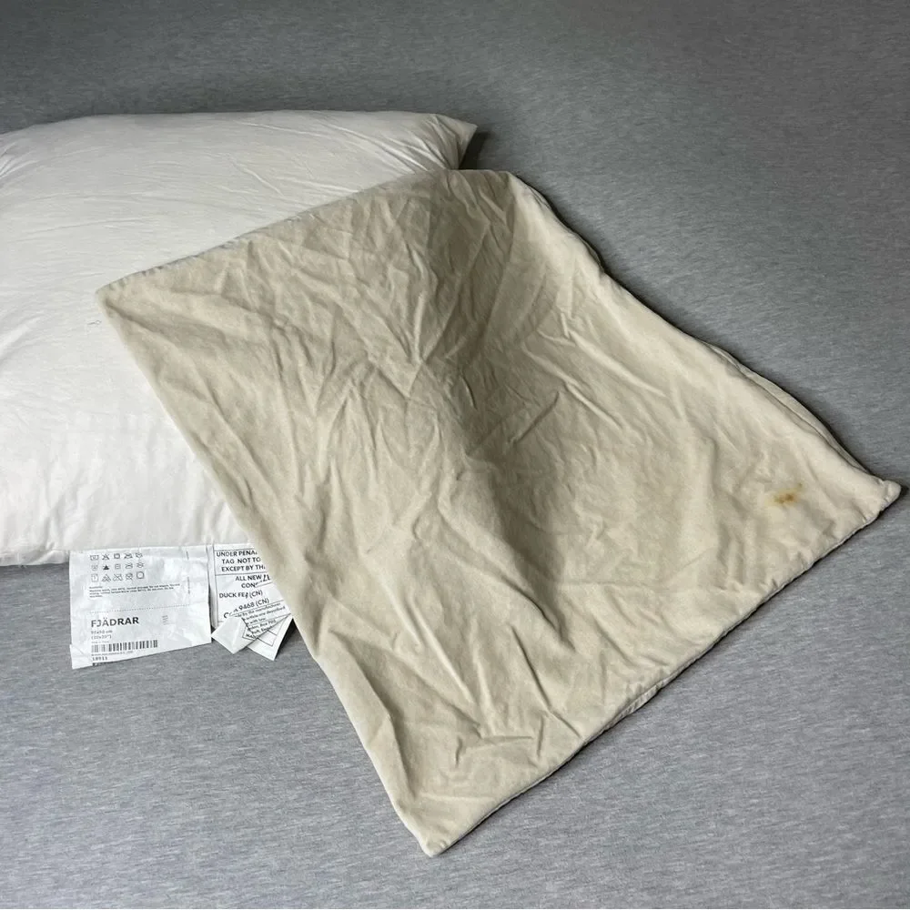 IKEA Fjadrar 20”x20” Inner Pillow & Sanela Cushion Pillow Case 2 PCS. Set